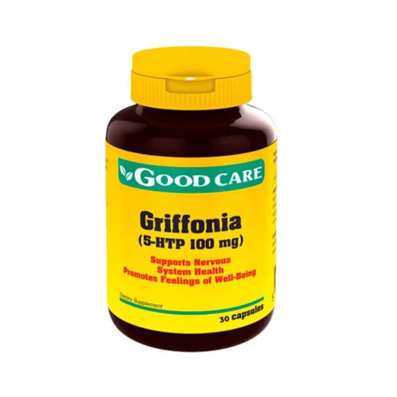 groffonia-30-caps-800x800-1.jpg Griffonia Complex (5-HTP) 100mg 30 Cápsulas – Good Care - Image 1