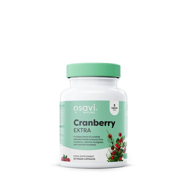 pc0260030_cranberry_forte_f_uk_bt__1.webp Cranberry EXTRA - 30 vegetarian capsules - Osavi - Image 1