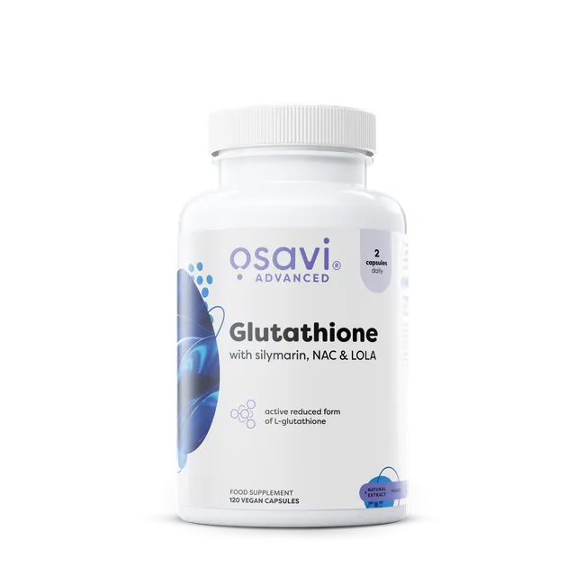 Glutathione com Silymarin - NAC & LOLA - 120 cápsulas vegetais - Osavi - Image 1