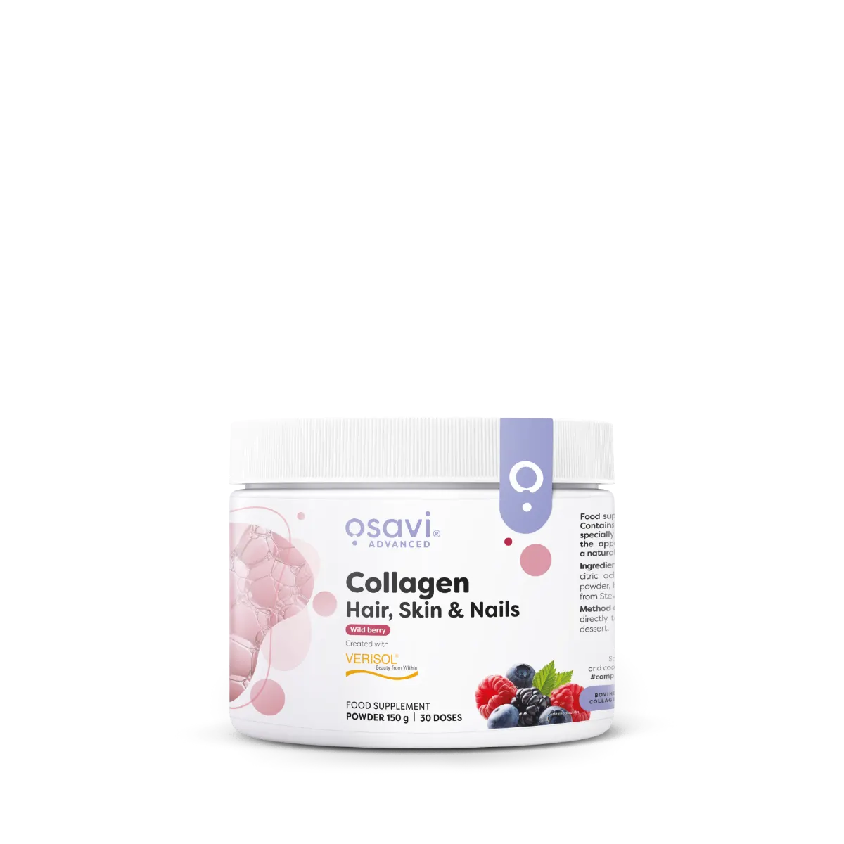 Colagénio Peptides (Cabelo, pele e unhas) - Frutos silvestres - 150 g - Osavi - Image 1