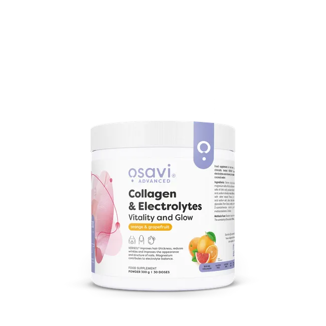 Colagénio Eletrólitos Vitality e Desporto - Frutos silvestres - 390 g - Osavi - Image 1