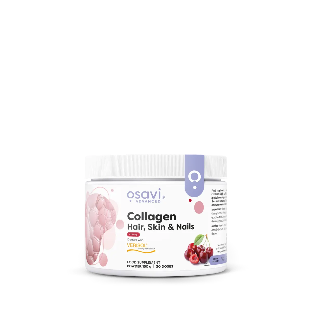 Colagénio Peptides (Cabelo, pele e unhas) - Cereja - 150 g - Osavi - Image 1