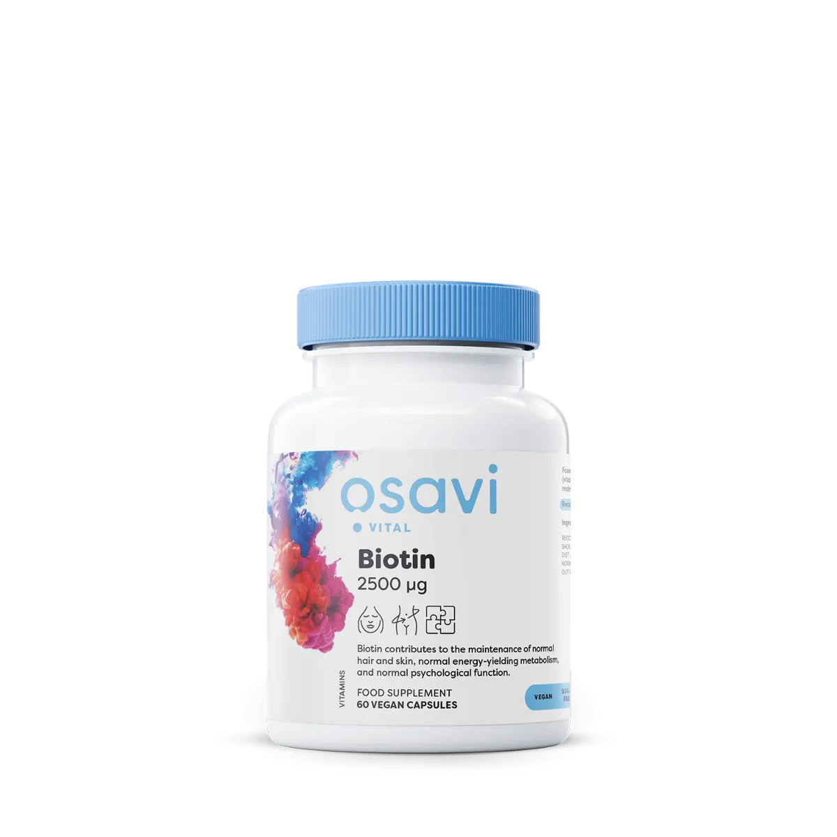 re_pc08560_biotin_2500_mcg_f_uk_bt_1.webp Biotin - 2500mcg - 60 vegetarian capsules - Osavi - Image 1