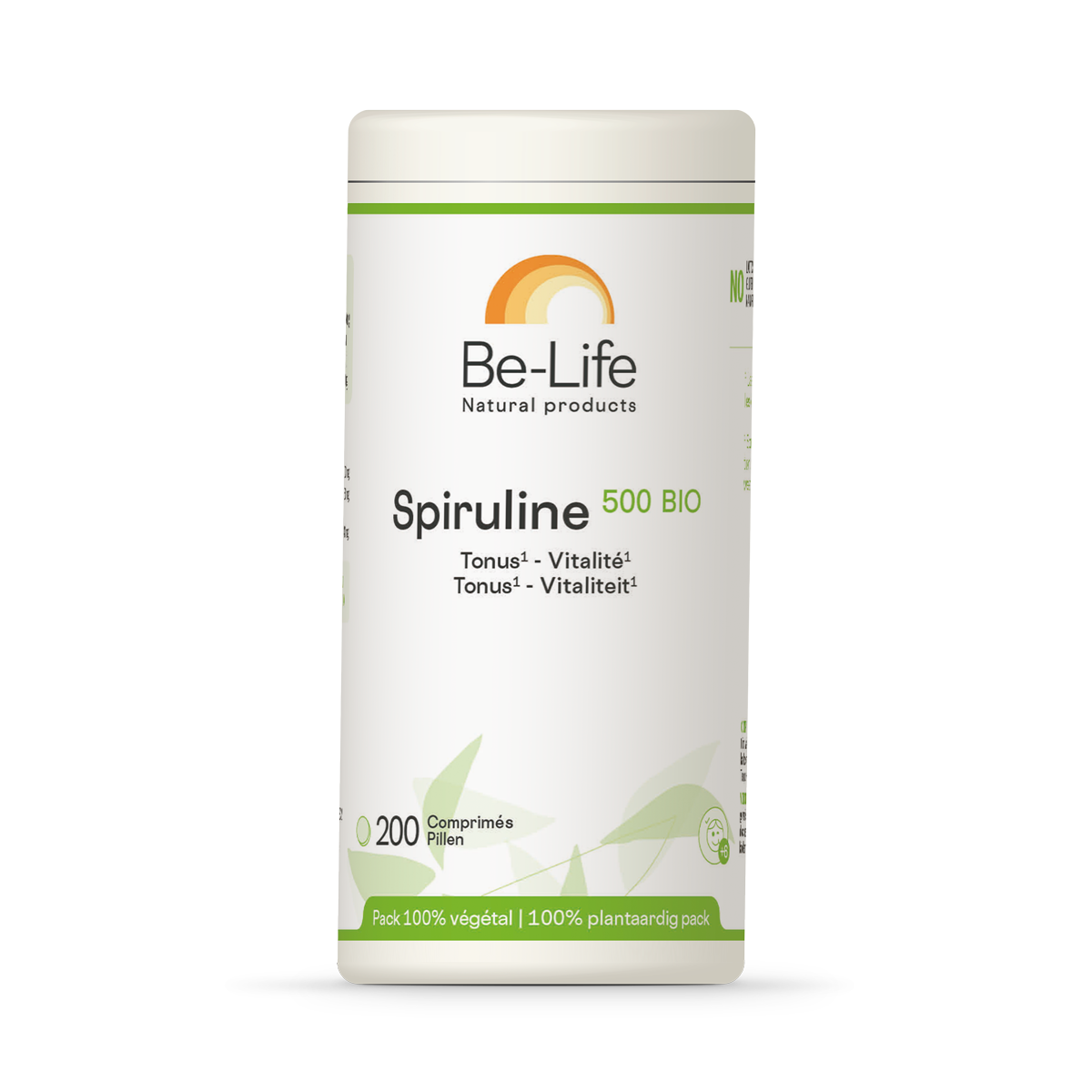 3637-1200-11_packshot-spiruline-500-bio-200-tabs.png Spirulina 500 Bio 200 comprimidos - Bio-Life - Image 1