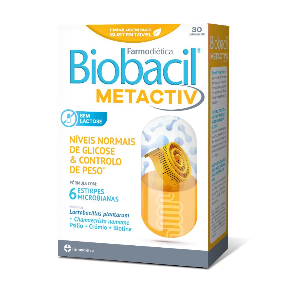 3D-Biobacil Metativ 30 caps Biobacil MetActiv 30 Capsules - Farmodiética - Image 1