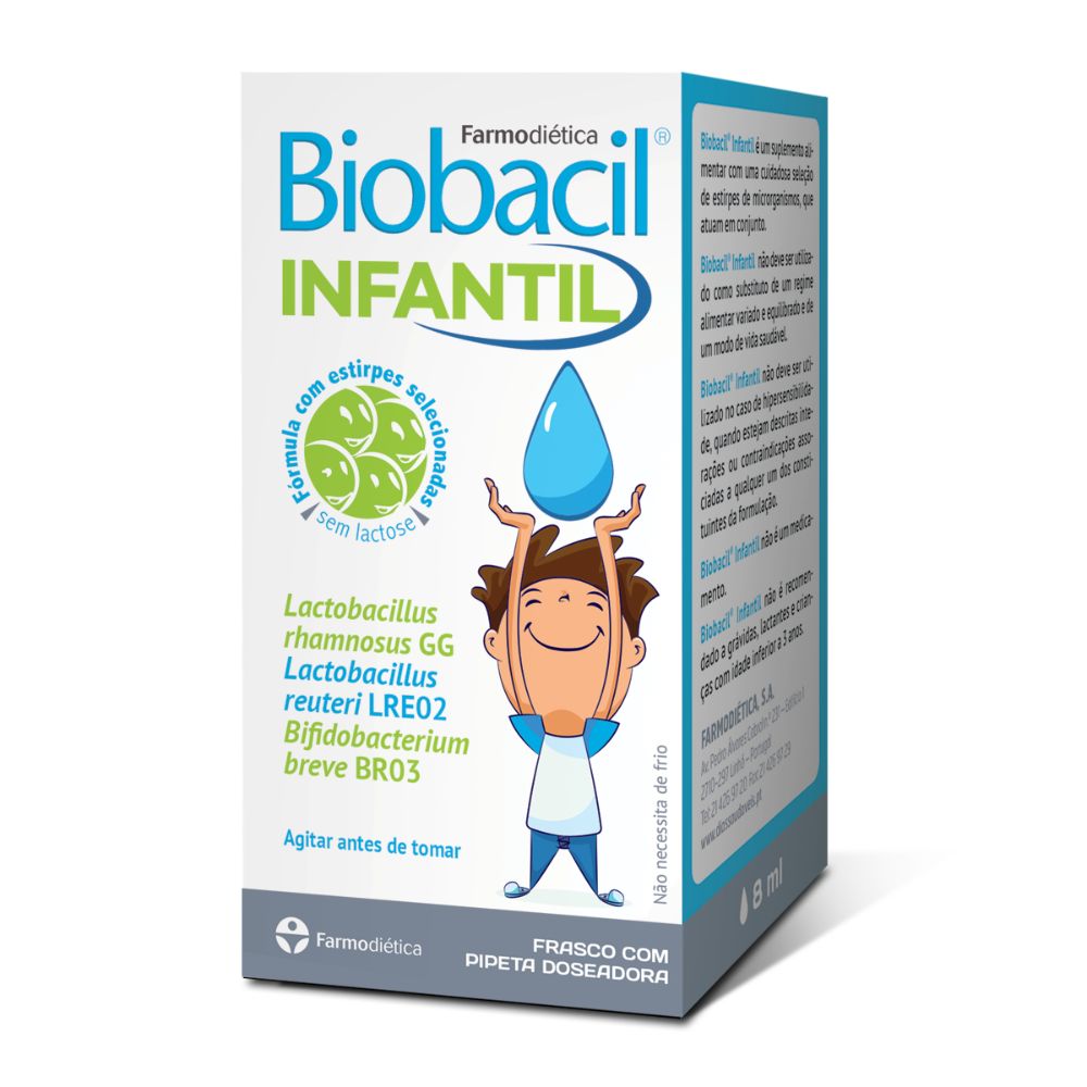 3D-Biobacil´ Infantil 8ml Biobacil Infantil Gotas 8 ml - Farmodiética - Imagen 1