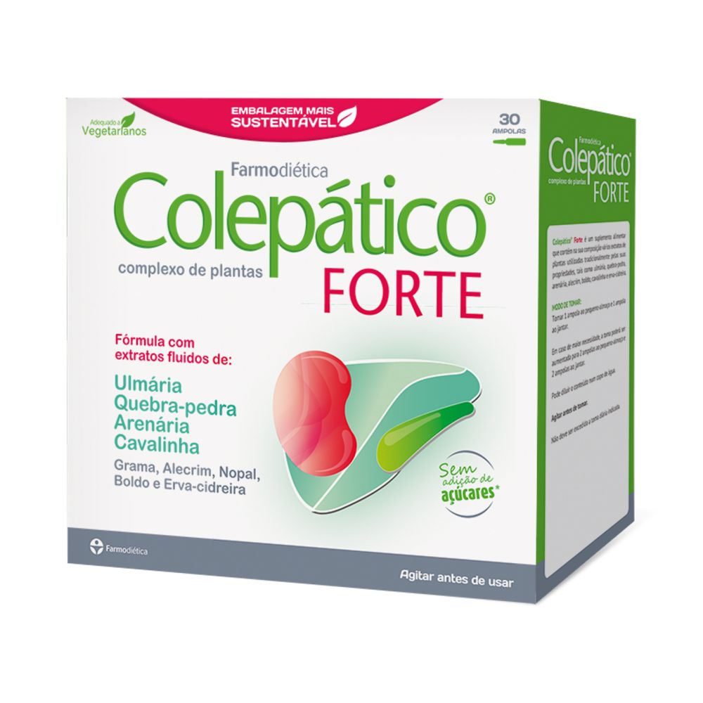 3D-Colepatico Forte 30 Amp Colepático Forte 30 Ampoules - Farmodiética - Image 1