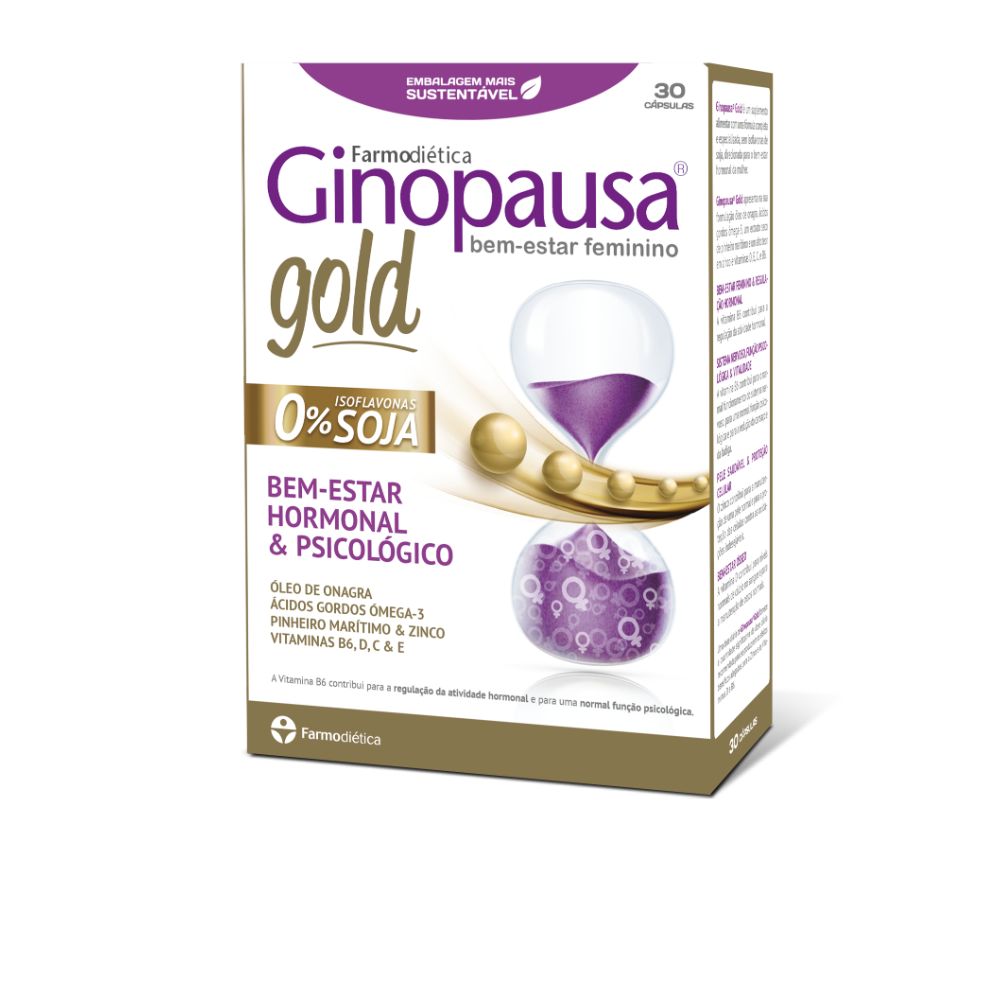 3D-Ginopausa Gold 30 Caps Ginopausa Gold 30 Capsules - Farmodiética - Image 1