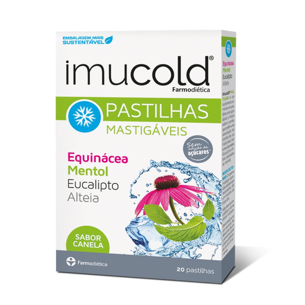 3D-Imucold Pastilhas 20 pastilhas Imucold Lozenges, 20 Lozenges - Farmodiética - Image 1