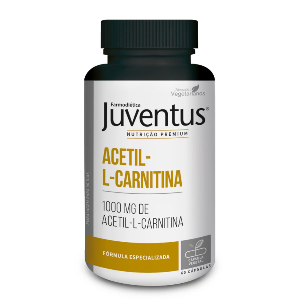 3D-Juventus Premium Acetil-L-Carnitina 60 caps Juventus Premium Acetil-L-Carnitina 60 cápsulas - Farmodiética - Imagen 1