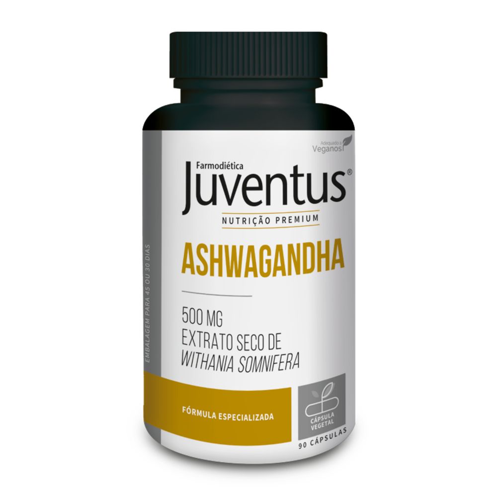 3D-Juventus Premium Ashwagandha 90 Caps Juventus Premium Ashwagandha 90 cápsulas - Farmodiética - Imagen 1
