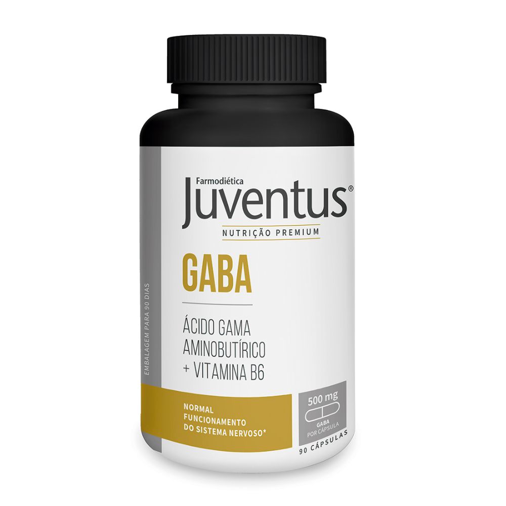 3D-Juventus Premium Gaba + Vit B6 90 caps Juventus Premium GABA + Vitamina B6 90 cápsulas - Farmodiética - Imagen 1