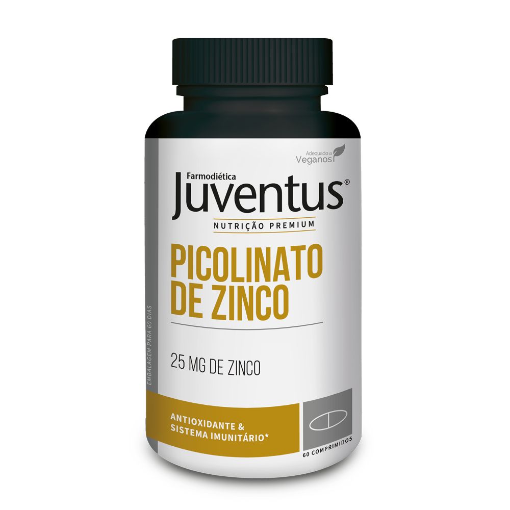3D-Juventus Premium Picolinato Zinco 60 Comp Juventus Premium Zinc Picolinate 60 Tablets - Farmodiética - Image 1