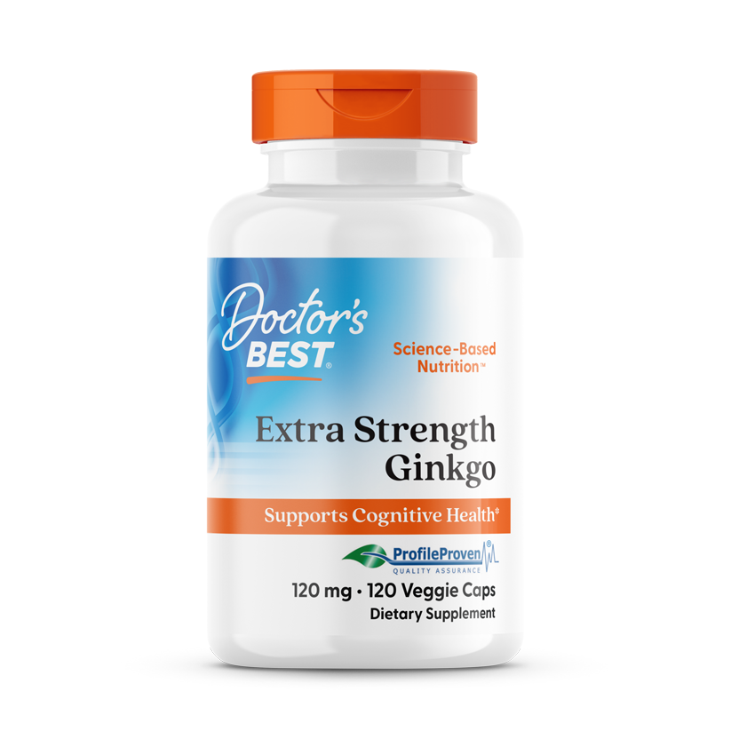 753950000919-BFP-V5-041024.png Ginkgo Extra Fuerte - 120 mg - 120 cápsulas vegetales - Doctor's Best - Imagen 1