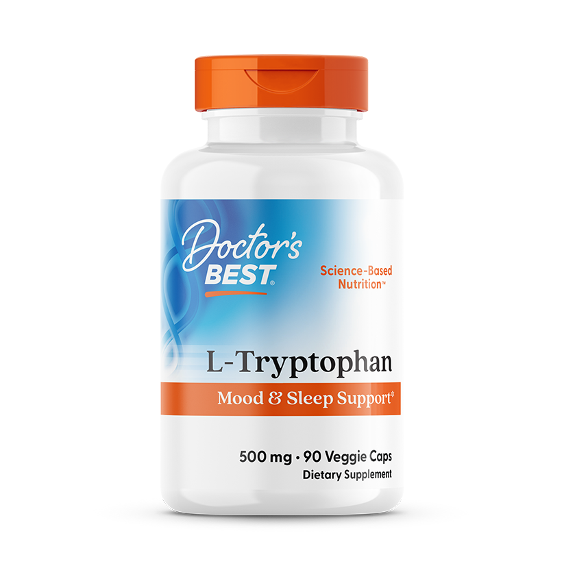 753950001268-BFP-V5-042424.png L-triptófano, 500 mg - 90 cápsulas vegetales - Doctor's Best - Imagen 1