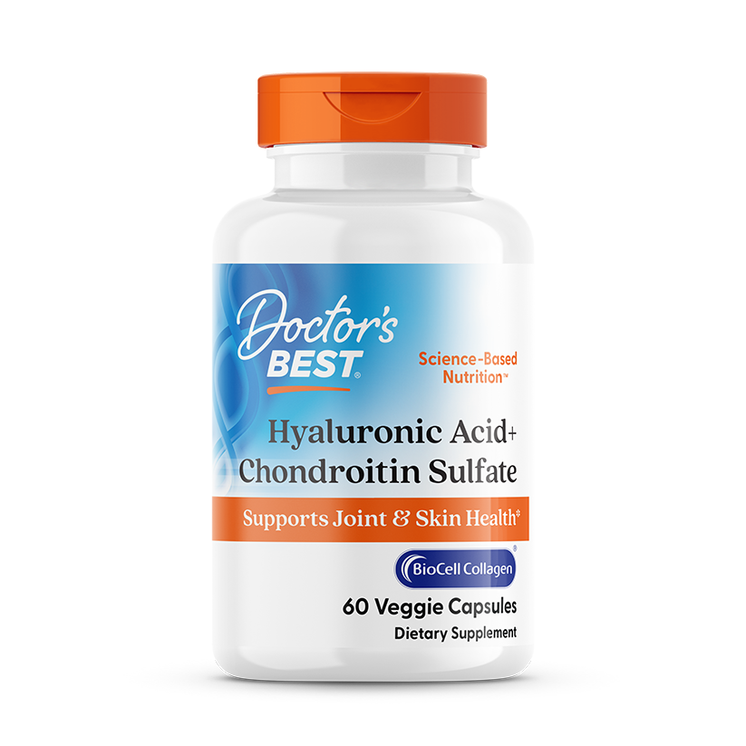 753950001466-BFP-V6-041524.png Ácido hialurónico + sulfato de condroitina con BioCell Collagen, 60 cápsulas - Doctor's Best - Imagen 1