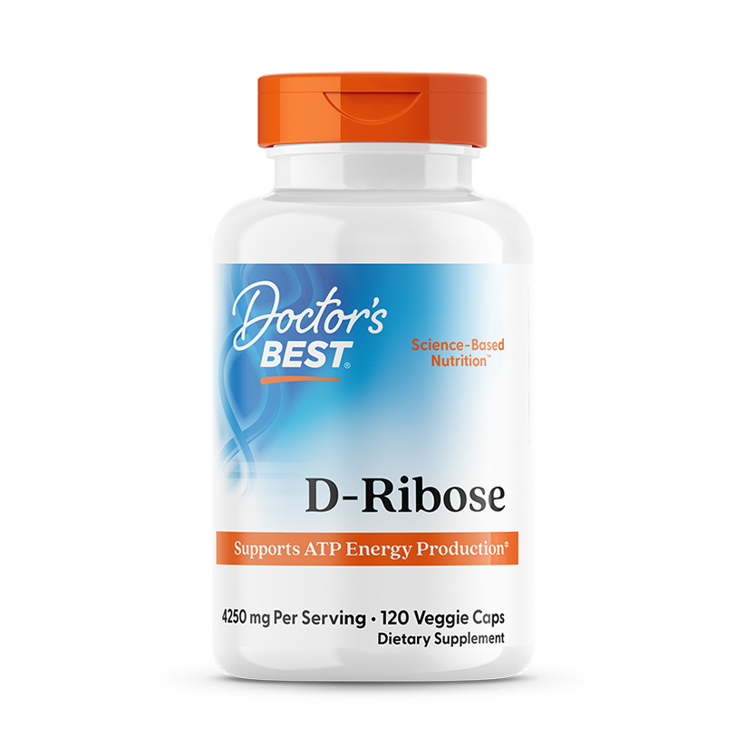 753950001930.png D-Ribose, 4250 mg - 120 Vegetarian Capsules - Doctor's Best - Image 1