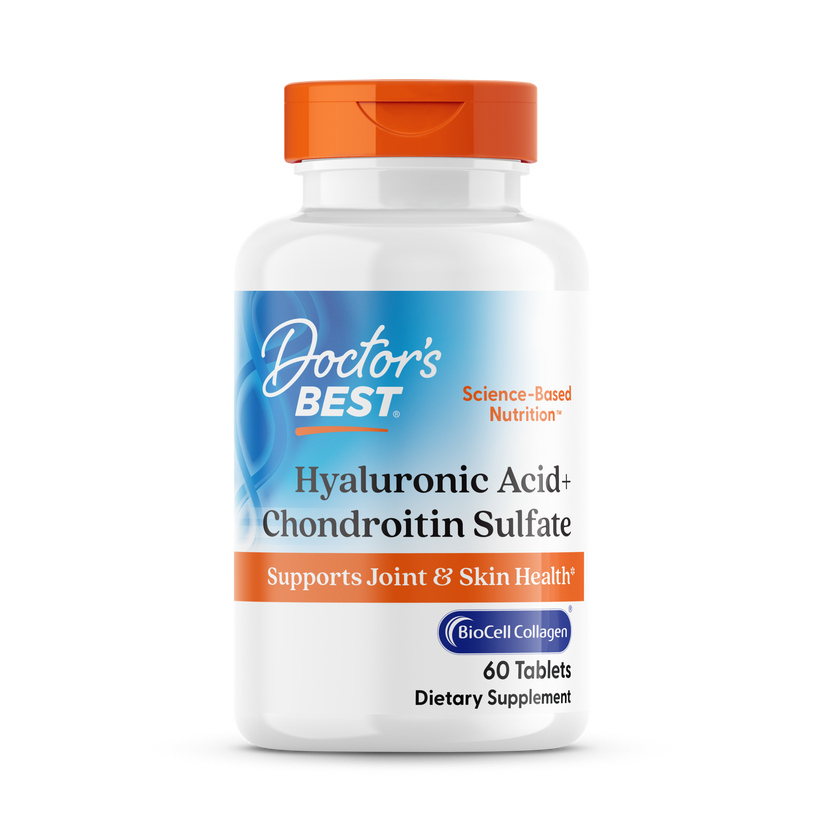 753950002654-BFP-V5-041524.png Ácido hialurónico + sulfato de condroitina con BioCell Collagen, 60 comprimidos - Doctor's Best - Imagen 1