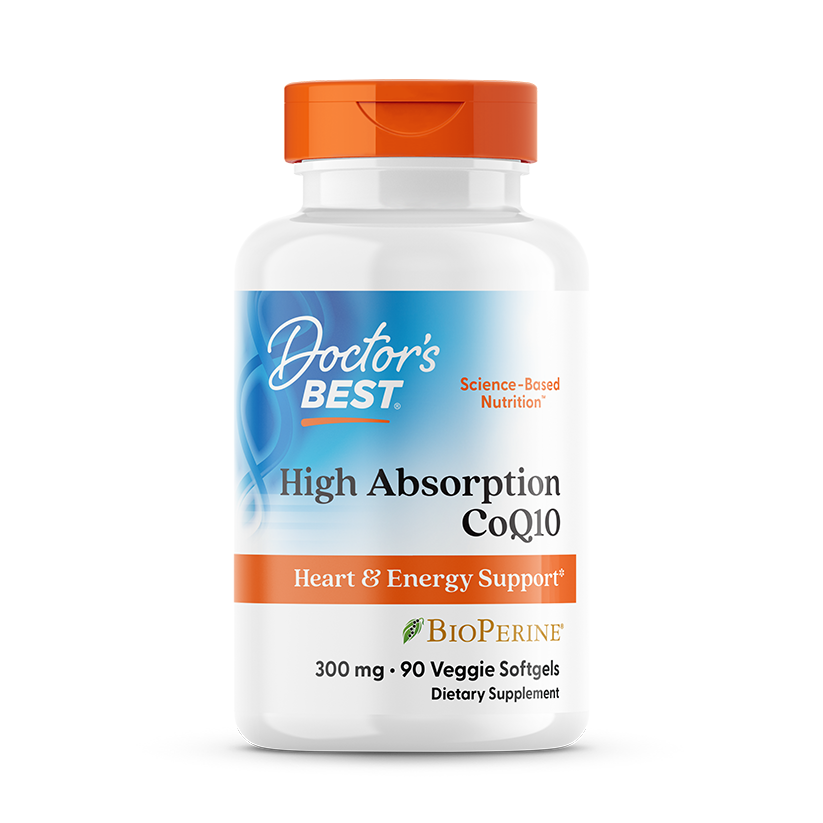 753950005273-BFP-V3-040424.png High Absorption CoQ10 with BioPerine - 300 mg - 90 Soft Vegetarian Capsules - Doctor's Best - Image 1