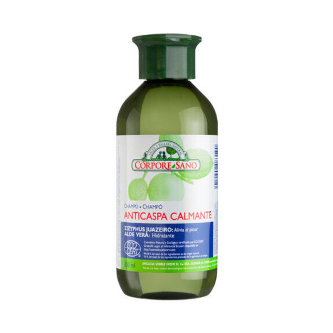 Champo-Anticaspa-Calmante-300ml-Corpore-Sano-3.jpg Soothing Anti-Dandruff Shampoo 300ml - Corpore Sano - Image 1