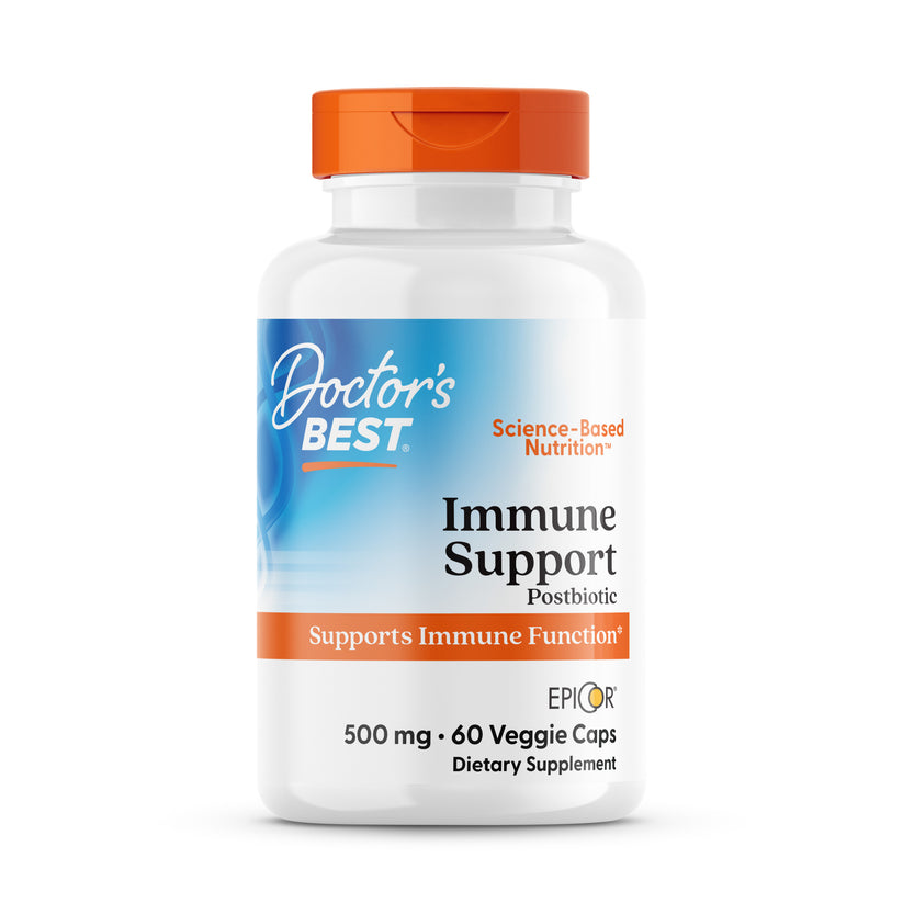 DRB-00177-Front.jpg Postbiotic Immune Support, 500 mg - 60 Vegetarian Capsules - Doctor's Best - Image 1