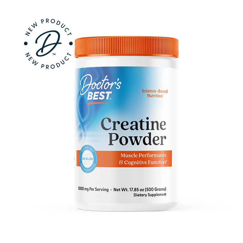 DRB-00637-New-Product.jpg Creatine Powder - 500 grams - Doctor's Best - Image 1