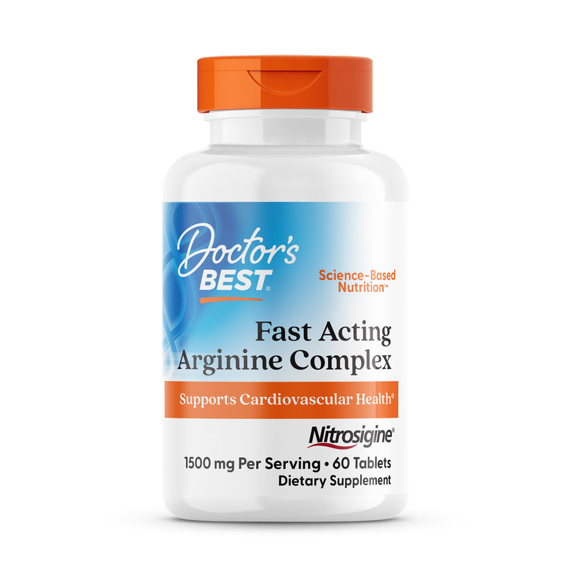Drb-00406-Main.jpg Complejo de arginina de acción rápida con Nitrosigine, 750 mg - 60 comprimidos - Doctor's Best - Imagen 1