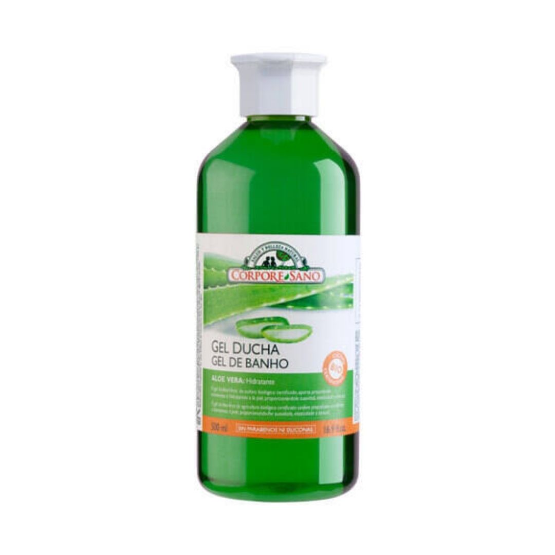 Gel-Banho-Aloe-Vera-Bio-500ml-Corpore-Sano.jpg Corpore Sano Organic Aloe Vera Shower Gel 500ml - Image 1