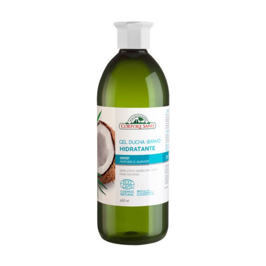 Gel-de-Ducha-Hidratante-Coco-Bio-600ml-Corpore-Sano.jpg Organic Coconut Moisturizing Shower Gel 600ml - Corpore Sano - Image 1