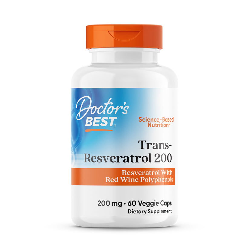 drb-00211-main.jpg Trans-Resveratrol, 200mg - 60 Cápsulas Vegetais - Doctor's Best - Image 1