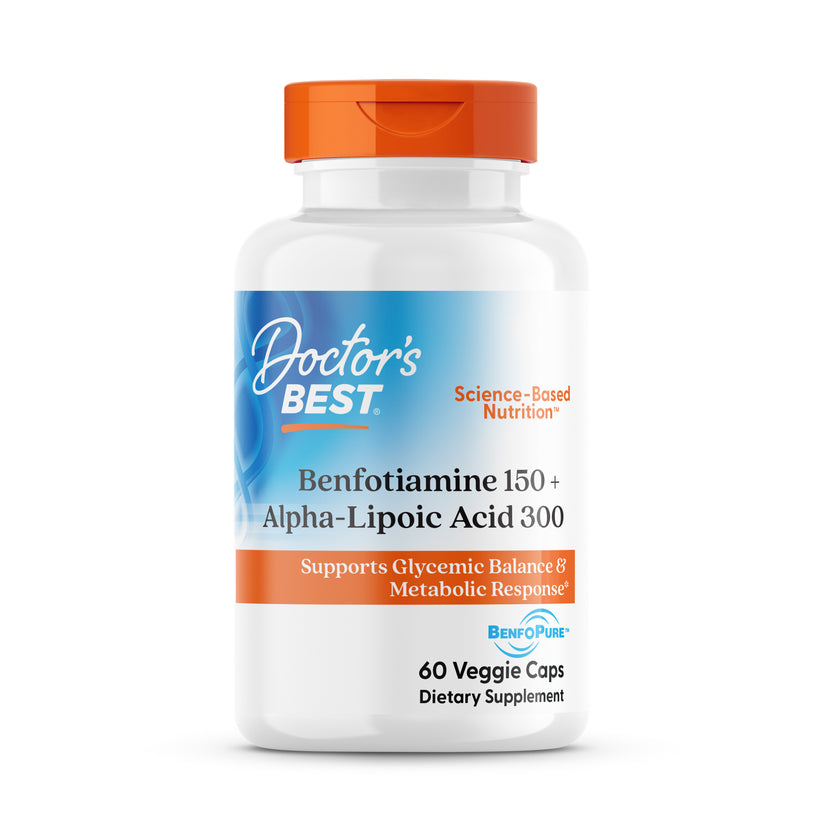 drb-00252-main.jpg Benfotiamina 150 + Ácido alfa-lipoico 300 - 60 cápsulas vegetales - Doctor's Best - Imagen 1