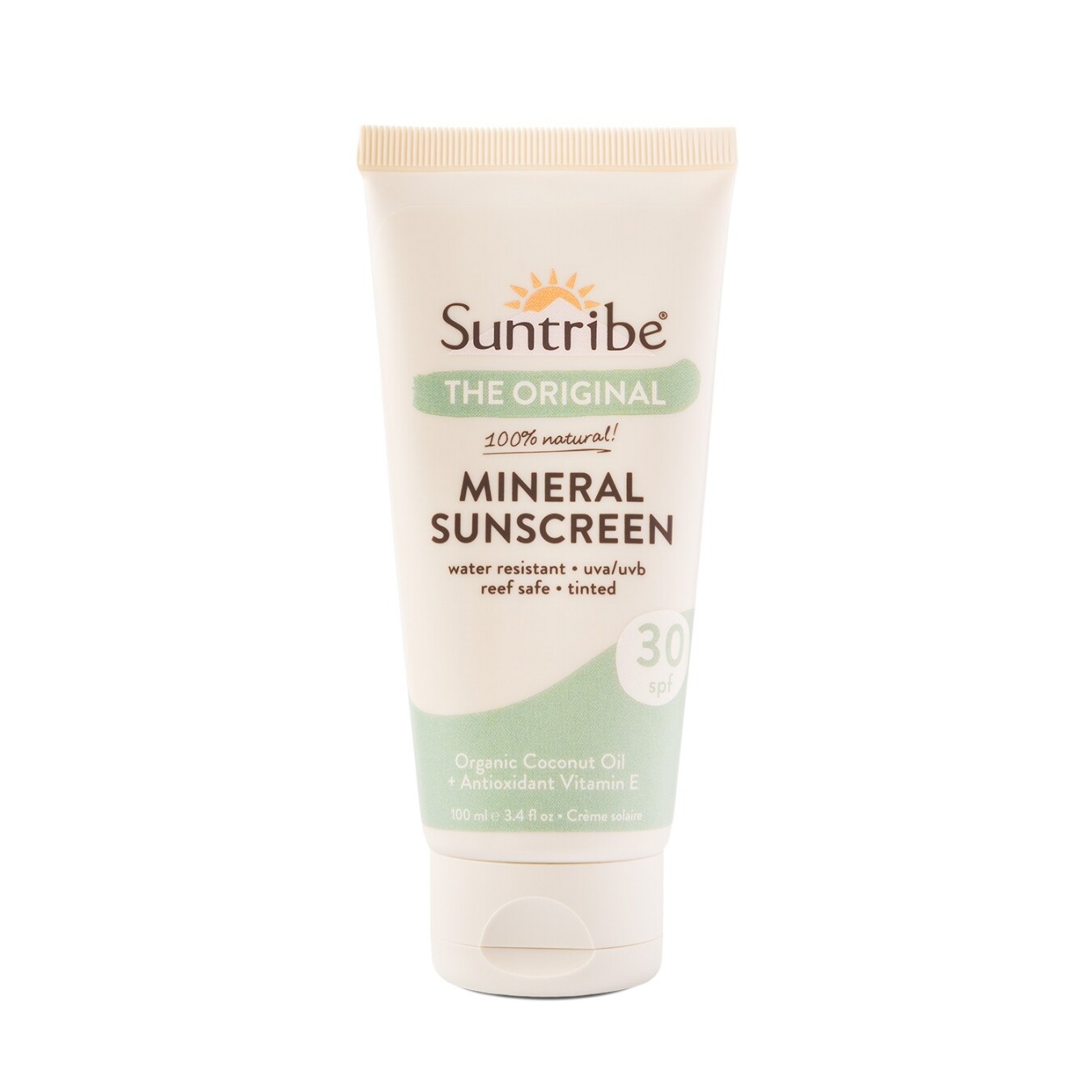 gd_01_Suntribe_Mineral_Sunscreen_SPF_30_Reef_safe_sunscreen.jpg Creme Protetor Solar Mineral Natural Corpo & Rosto FPS 30 100 ML - Suntribe - Image 1