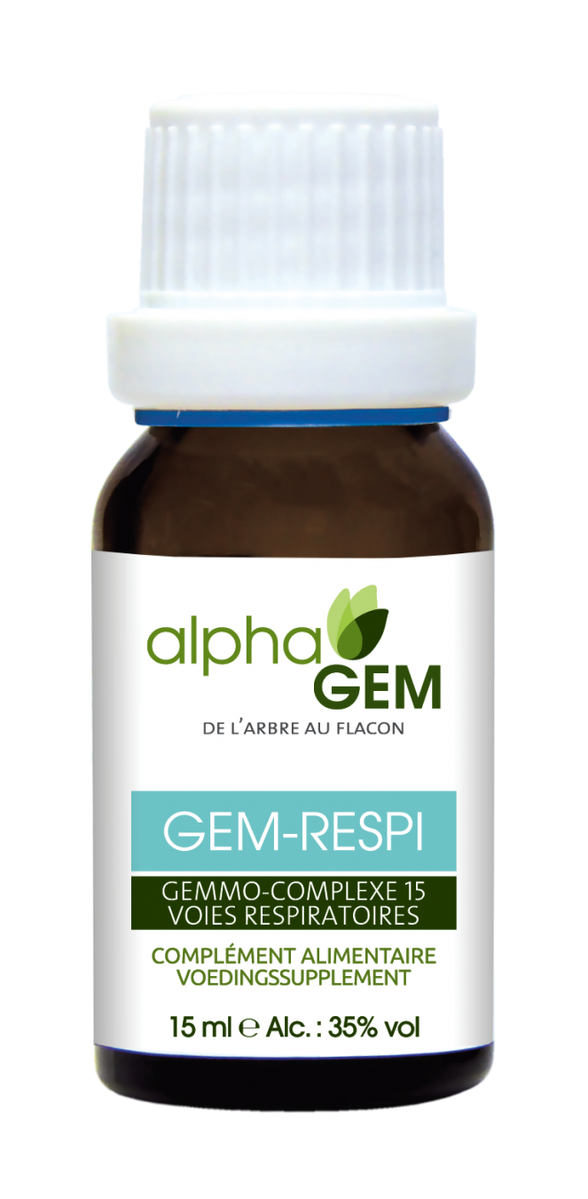 gd_2019_07_30_Alphagem_Flacons_Complexes_FR_NL_15ml_15_GEM_RESPI.png Gem-Respi, Respiratory Tract Complex 15 - 15 ml - Alphagem - Image 1
