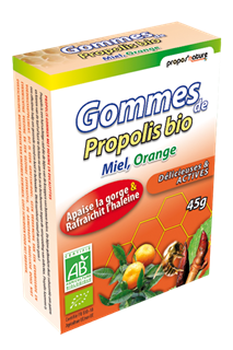 gd_20550_gomme_orange_WinCE.png Gominolas de propóleo ecológico, miel y naranja ecológica, 45 g - Propos Nature - Imagen 1
