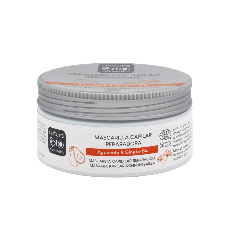 gd_96116_naturabio_cosmetics_mascarilla_reparadora_.jpg Organic Avocado & Ginkgo Repairing Hair Mask 200ml - Image 1