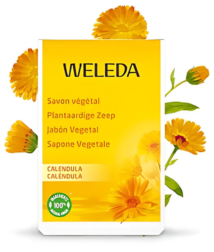 Sabonete vegetal de Calêndula 100GR - Weleda - Image 1