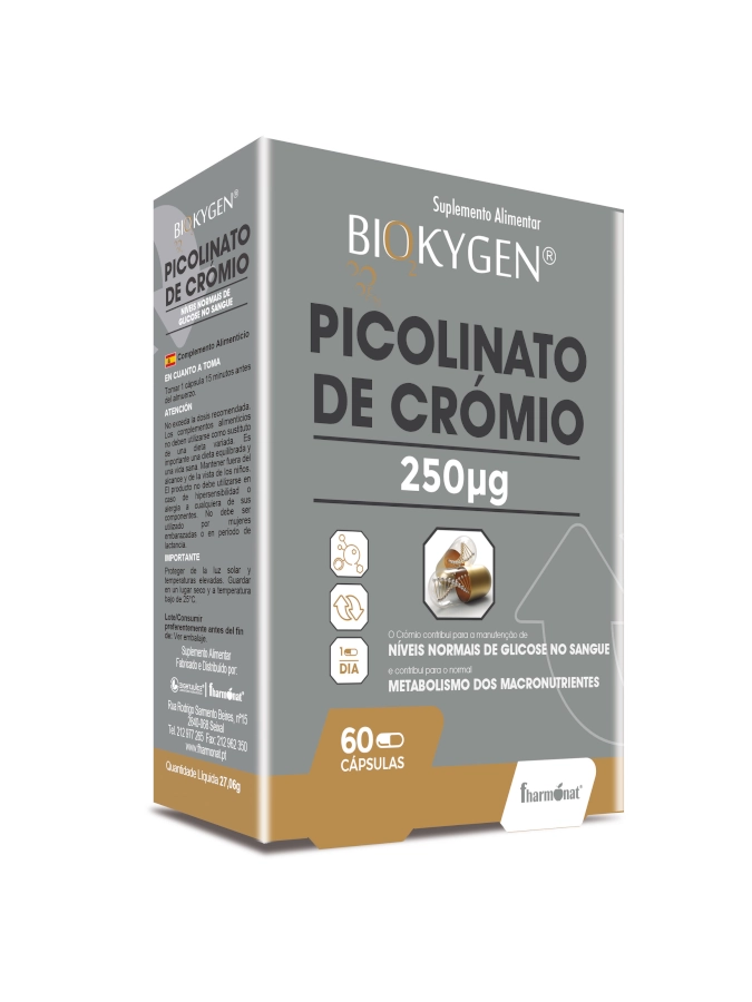 5200903-Biokygen-Picolinato-Cromio-60-capsulas-Fharmonat-Nutribio.webp Biokygen Picolinato de Crómio - 60 Cápsulas - Fharmonat - Image 1