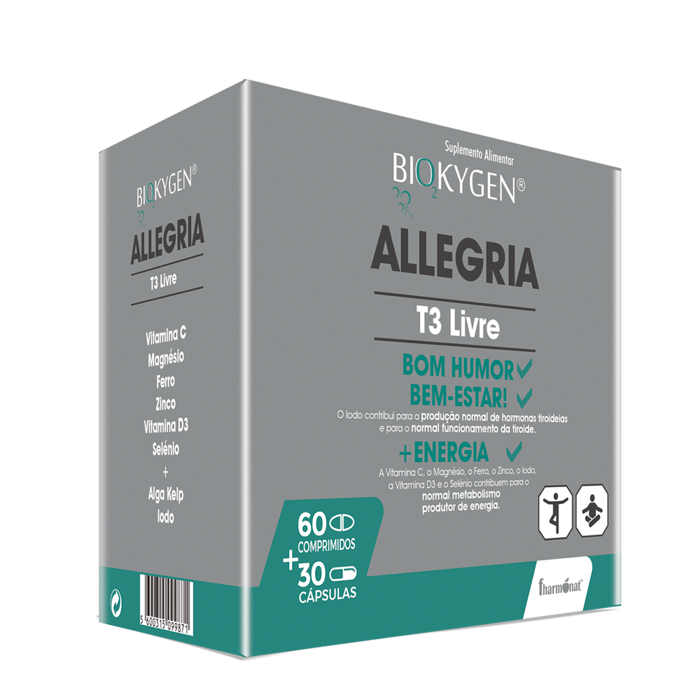 ALLEGRIA-1.png Biokygen Allegria T3 Livre - 60 Comprimidos + 30 Cápsulas - Fharmonat - Image 1
