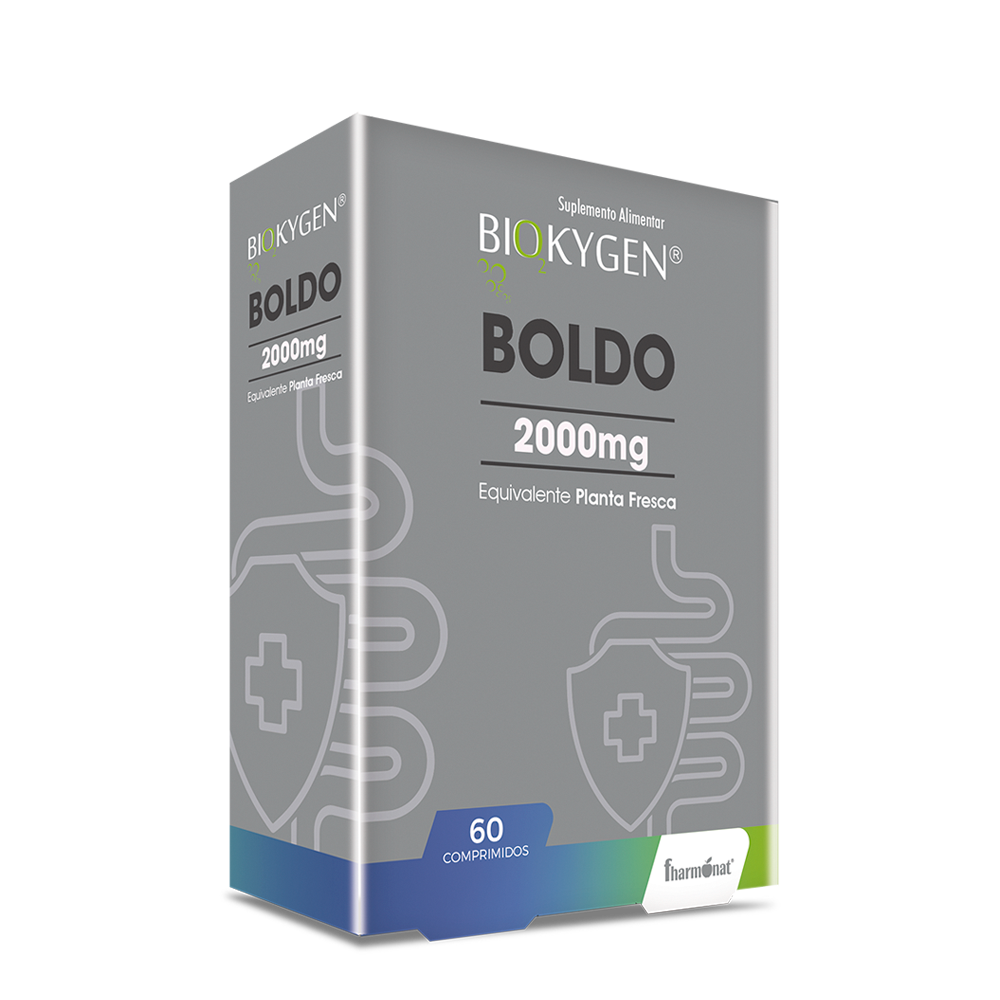 BOLDO-BIOKYGEN.png Biokygen Boldo - 60 comprimidos - Fharmonat - Imagen 1