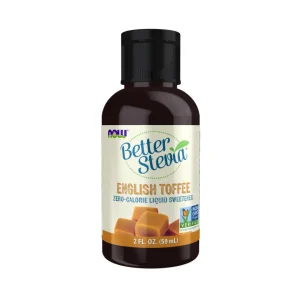 Better Stevia Liquid – English Toffee – 59 ml - Now