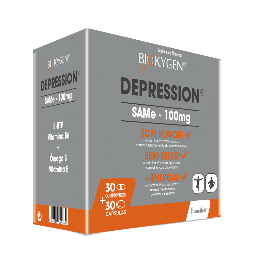 Biokygen_Depression.png Biokygen Depression - 30 Comprimidos + 30 Cápsulas - Fharmonat - Image 1