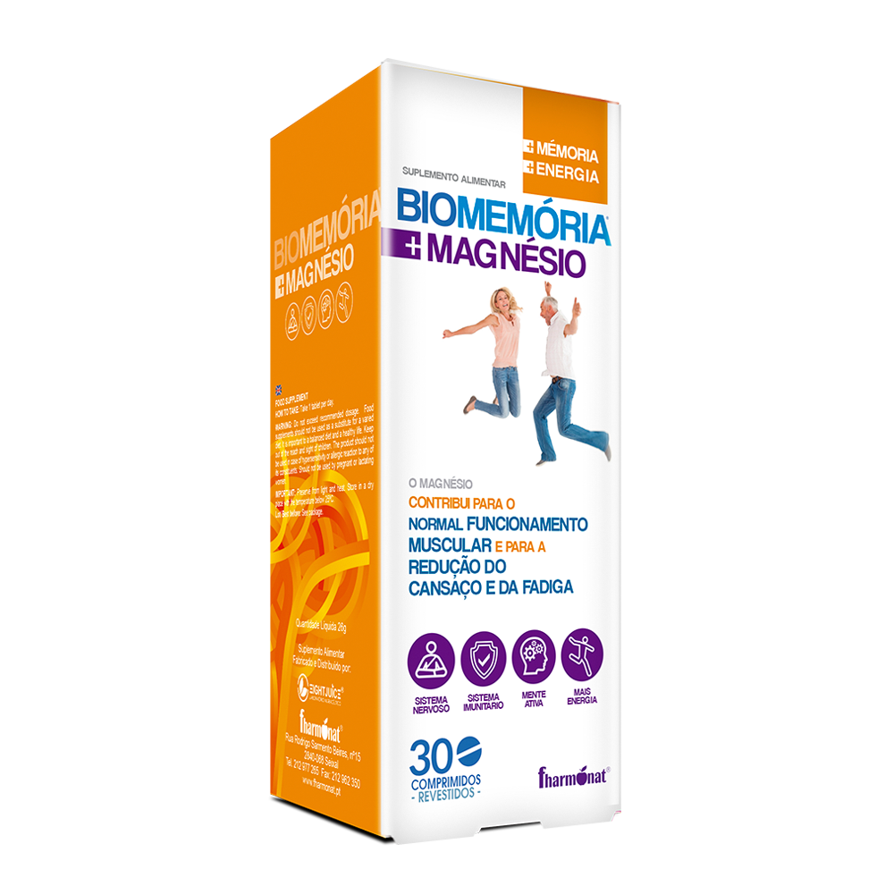 BiomemoriaMagnesio_comprimidos.png Biomemoria Magnesio - 30 comprimidos - Fharmonat - Imagen 1