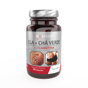 Biokygen CLA + Chá Verde + L-Carnitina - 40 Cápsulas - Fharmonat