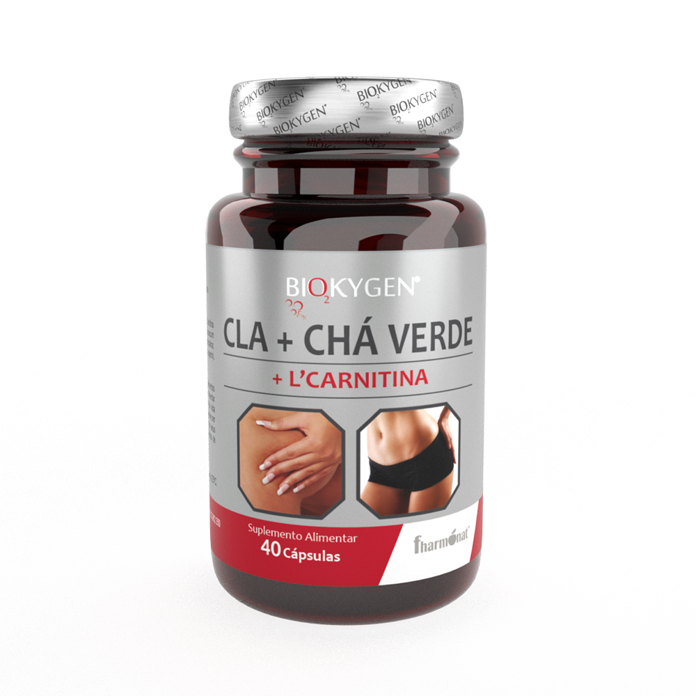 CLACHA_VERDE.png Biokygen CLA + Chá Verde + L-Carnitina - 40 Cápsulas - Fharmonat - Image 1