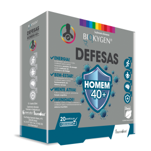 Biokygen Defesas Homem 40+ - 20 Ampolas - Fharmonat