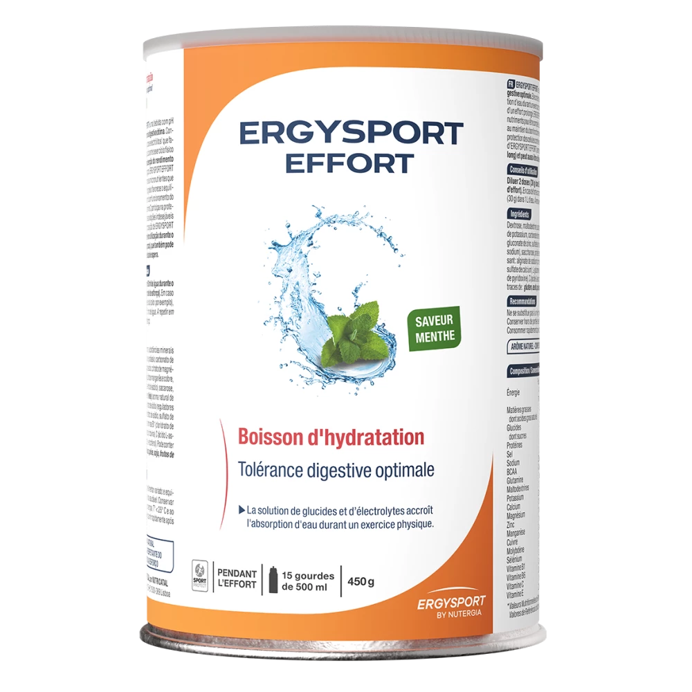 ERGYSPORT-EFFORT-Mint-5B3D5D5B10cm-RVB5D-06-24-carousel.webp ERGYSPORT Effort Mint Flavor - 450 g - Nutergia - Image 1