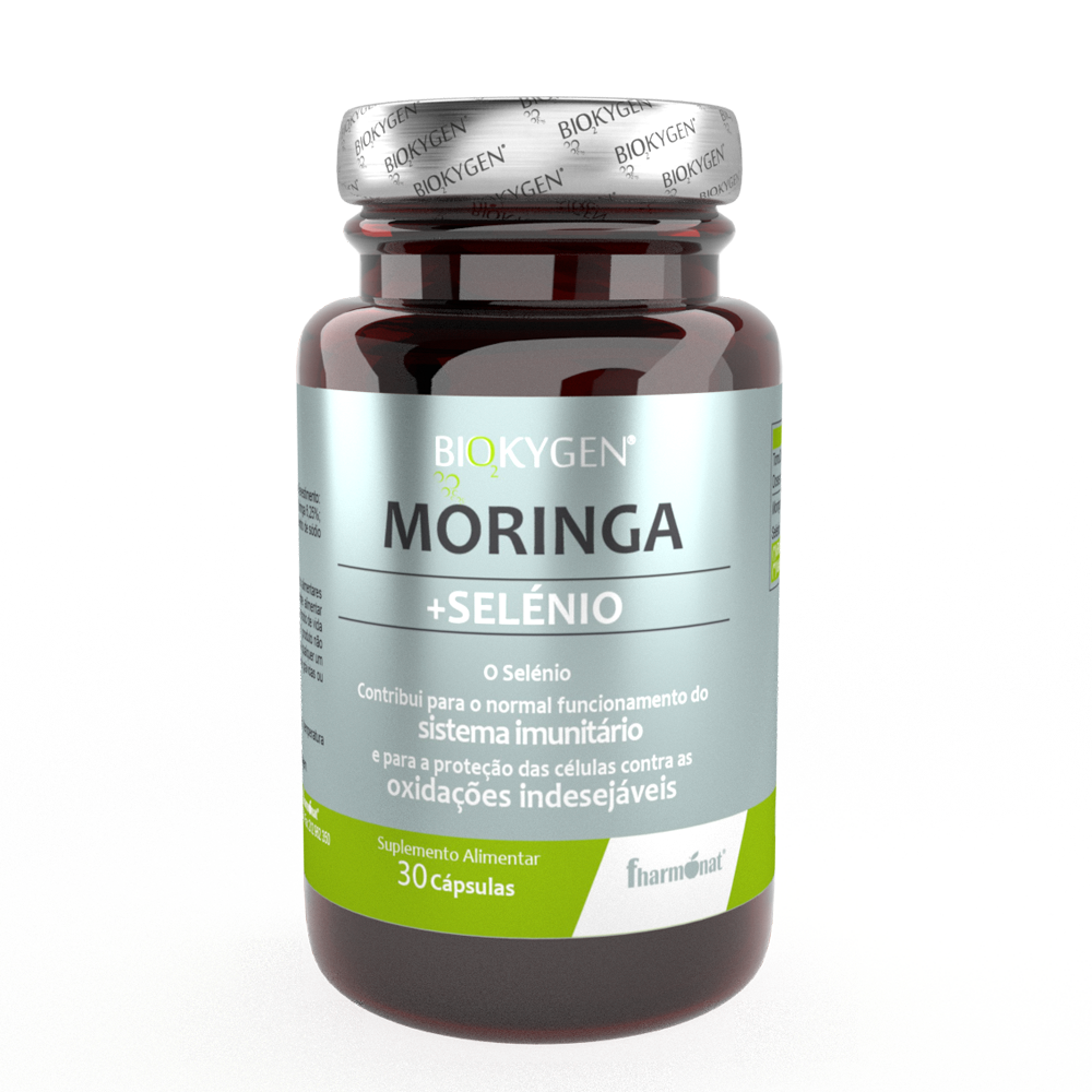 Moringa.png Biokygen Moringa + Selénio - 30 Cápsulas - Fharmonat - Image 1
