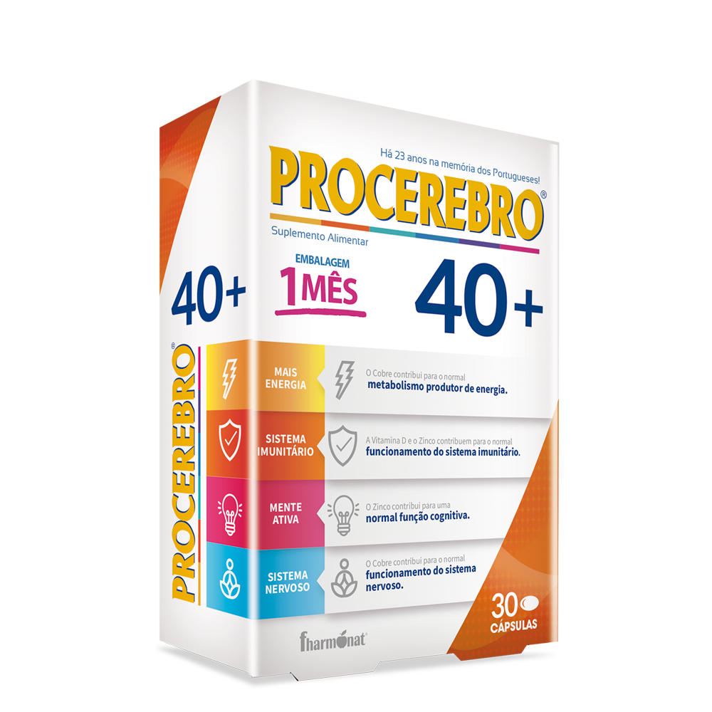 PROCEREBRO40.png Procerebro 40+ - 30 Cápsulas - Fharmonat - Image 1