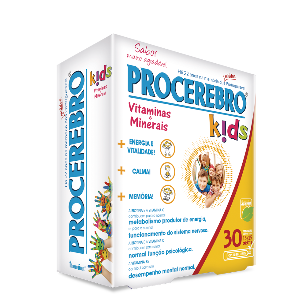 PROCEREBRO_KIDS.png Procerebro Kids - 30 Ampolas - Fharmonat - Image 1