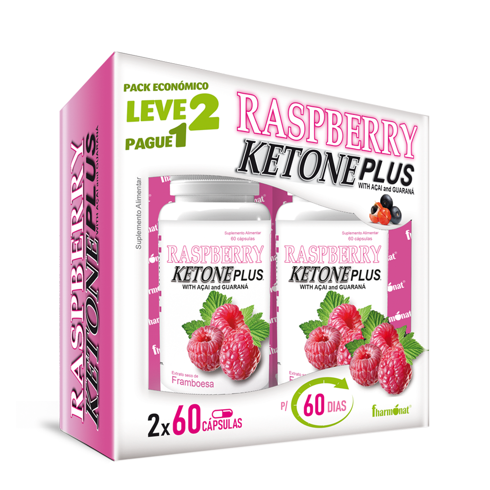 RASPBERRY_PAGUE1_LEVE2.png Raspberry Ketone Plus Pague 1 Leve 2 - 60 Cápsulas + 60 Cápsulas - Fharmonat - Image 1